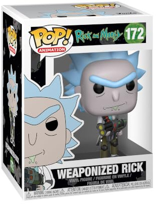 Funko POP! Rick & Morty - Weaponized Rick - Vinyl Figure | Official Merch - Collectable Vinyl Figurine for Shelf Display - Birthday Gift Idea for Fans and Collectors