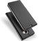 Conie EF28267 Electroplated Flip Case Kompatibel mit Samsung Galaxy A3 2017 (A320), PU Leder Hülle Flip Wallet Cover Kartenfächer Standfunktion Magnetisch für Galaxy A3 2017 (A320) Etui Deep Black