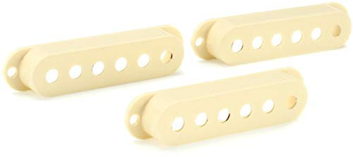 Fender Road Worn Stratocaster - Set di 3 coperture per pickup, colore: Bianco anticato