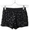DOTBUY Hot Pants Sexy Damen Pailletten Party Nacht Club Hohe Taille Sexy Kurz Hosen Club Tanz Kostüm Yoga Lounge Laufen Joggen. (Schwarz)