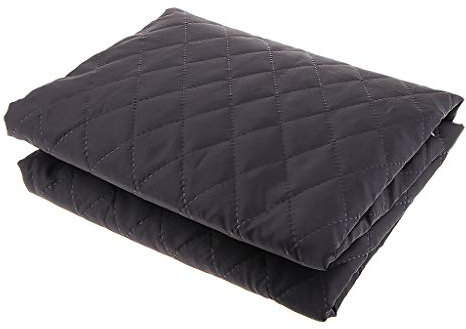 Sharplace Baumwolle Futterstoff Steppfutter Steppstoff Jackenfutter Bettdeckenfutter einseitig Stoffe, Breite 145cm, Schwarz