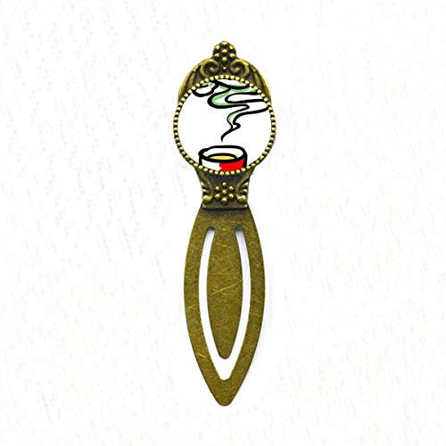 China Chinese Tea Cup Traditional Pattern Bookmark Retro Office Label Page Marker