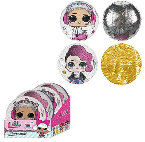 Kissen mit Pailletten, 25 cm