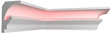 Profilé d'éclairage indirect, 2 m, profilé de lumière LED, 115 x 60 x 2000, BL20
