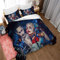 MENGBB 3D Bettbezüge für Kinder Anime - 135x200cm Gesamt 4 Größen, Bettwäsche-Set mit Reißverschluss, Bettbezug + 2 x Kissenbezügen 80x80cm, Mikrofaser Super Weiche Hypoallergenic Bedding