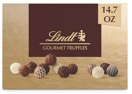 Lindt Gourmet Truffles Chocolate Candy Truffles, Assorted Chocolate Truffles, Great For Gift Giving, 14.7 oz. Gift Box