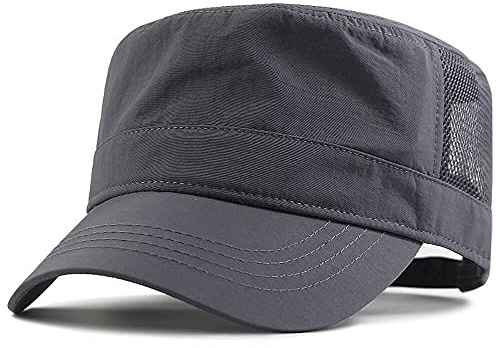 XXL 62–65 cm Flat Top Style Army Cap, Übergröße, schnelltrocknend, atmungsaktiv, Netzmütze