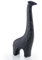 GAOBEI Kleintierstatuen, Heimdekoration, moderner Stil, dekorative Ornamente für Wohnzimmer, Schlafzimmer, Büro, Schreibtisch, Schränke (schwarze Giraffe)