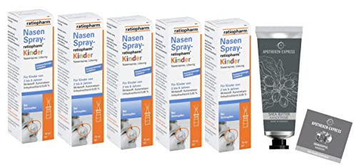 Nasenspray ratiopharm Kinder Sparset 5 x 10 ml inkl. einer pflegenden Handcreme ODER Handseife der Marke Apotheken-Express