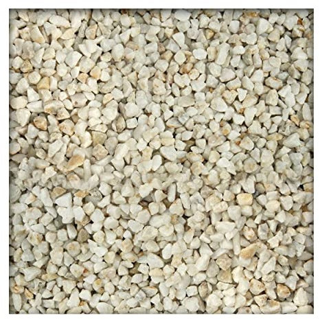 Kieskönig Quarzsplitt Weiß Zierkies 8/12 mm 25 kg Sack