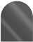 LANZZAS Bodenplatte Halbrund klein - 1000 x 1100 mm - Farbe: gussgrau | Funkenschutzplatte aus Metall