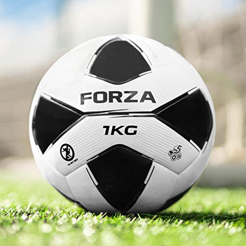 FORZA Pro Gewichteter Fußball | Für Torwart Training | 1 kg oder 600 g (Packung von 1, Größe 5 (1 kg))