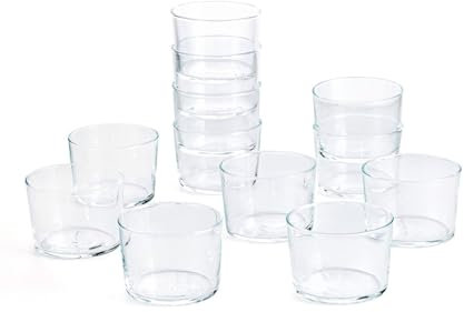 Tradineur - Caja de 12 Vasos Modelo Chiquito - 23 cl - Fabricado en Vidrio Resistente - Apto para lavavajillas - 12 Uds Totales