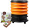 WORMbox | Wurmkomposter Wurmfarm Wurmkiste mit 4 Schalen Orange + 500g Kompostwürmer / 1000 STK + 1 Coco | 64 Liter | Regenwurmkomposter, Kompostwürmer produzieren Wurmhumus