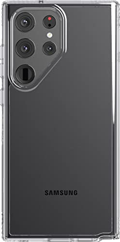 Tech21 Evo Clear for Samsung Galaxy S23 Ultra - Anti Yellowing Scratch Resistant With 12ft Drop Protection Clear Phone Case