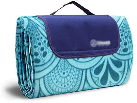 ADITAM KANBUN Extra große Picknickdecke Floral Outdoor Picknick Strandmatte Faltbare Dicke Campingmatte Zelt Bodenmatte Trekking Double The Comfort