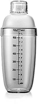 Shaker Cocktail Cocktail en Plastique Shaker Boissons de ménage Shaker Shaker Wine Boisson Mélangeur Shaker Bouteille for Mélanger Margarita, Manhattan et Autres Boissons Set à Cocktail (Color : 1000