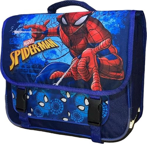 arlis Cartable scolaire Spiderman 38 cm - Qualité supérieure (Cartable Spiderman) 38 X 14 X 33