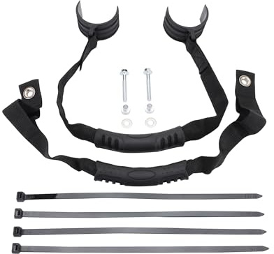 GOOFIT Motorrad hinten/vorne schützende Rescue Pulling Gürtel Universal Einstellbare Pull Motorrad Rettungsgurt Seile Ersatz für EXC EXCF XCF XCFW SXF XCW Off-Road Dirt Bike, schwarz
