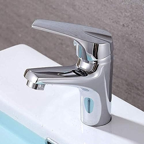 Robinet Robinet de lavabo de salle de bains en cuivre à poignée unique, robinet d'évier de cuisine monté sur le pont, lavabo mélangeur d'eau froide et chaude 2570