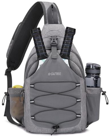 G4Free Sport-Schultertaschen | Pickleballtasche | Brusttasche| Pickleball-Schlägertasche | Tennistasche | Sling Bags Herren Damen für Reise Wandern Sports
