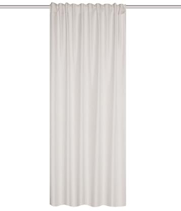 HOME WOHNIDEEN Thermoschal ESKAMIO Blickdicht, Leinenstruktur, Multifunktionsband, Farbe:Creme, Größe:160 x 135 cm, Anzahl:1x