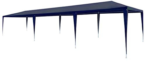 AUVYI Gartenzelt Eventzelt Party Zelt Outdoor Partyzelt 3x9 m PE Blau Outdoor Zelt Balkon Zelt Pavillon Bierzel für Beschattung/Sonnenschutz in Hochzeit Party BBQ Festivals