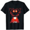 FUNNY MOTHMAN MEMES - Unisex Meme T-Shirt, Schwarz, S, Halbarm, Klassisch, Weirdcore Meme T-Shirt mit U-Ausschnitt und Halbarm