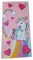 hermet Unicorno, Telo Mare Bambina, 70x140 cm, Asciugamano da Spiaggia o Piscina con Disegni di Unicorni, 100% Morbido Cotone, Leggero e Pratico