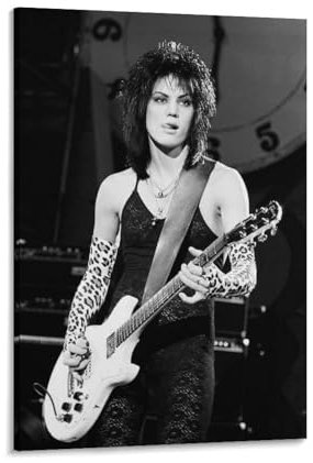 Joan-Jett-Poster, Retro, Rocksänger, Leinwand-Kunst, Poster, dekorativ, modern, Heimdruck, Kunstwerke, Poster, 30,5 x 45,7 cm