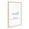 PHOTOLINI Cadre 30 x 45 bois MDF naturel, cadres photo pour posters et affiches, verre acrylique incassable, décoration murale à suspendre, avec accessoires supplémentaires