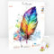 Picmondoo - Diamond Painting Bilder - Rainbow Feather - Diamond Painting Bild in 20x15cm - Diamond-Painting für Anfänger und alle Altersgruppen - Diamant Painting Bilder mit AB Steinen
