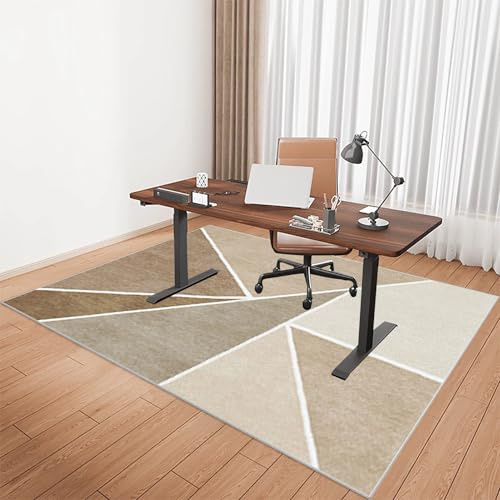 Bodenschutzmatte Bürostuhl Teppich Unterlage, Stuhlmatte für Hartböden, Kratzfeste Bürostuhl Unterlage für Büro und Zuhause, Schreibtischstuhl Unterlage für Laminat, Gamer Teppich 120 x 150 cm