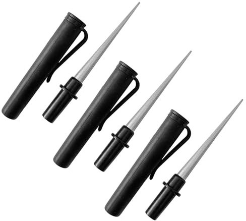 Portable Pen Stick Scissors Cutter Fish Hook Sharpener Outdoor Kitchen Sharpener Stone for Fishing