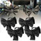 AMBEERT 4PCS Car Bag Hook, Car Hooks, Headrest Hooks, Car Seat Hooks for Headrest, Cute Bow Car Seat Headrest Hook for Car Bag Hook Hanger, Purse Umbrellas Bags (Black)