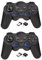 ＲＵＥＩＵＲＩ 2 Pack 2.4G Wireless Game Controller for Android/PC/Xbox 360/TVBOX, Dual OTG Adapters, Ergonomic Design with Double Shock & Turbo, Rechargeable Wireless Joystick for Mobile Gaming