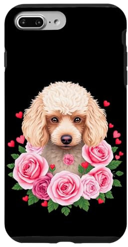 Fluffy Dog With Roses Case for iPhone 7 Plus/8 Plus