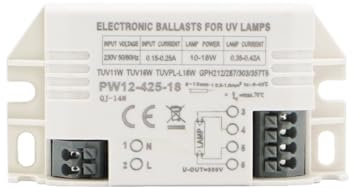 ZMZYELPECB Balastos electrónicos universales de 4 a 18 W CA 220 V for lámpara UV, lámpara de desinfección germicida Ultravioleta, Luces esterilizadoras UVC