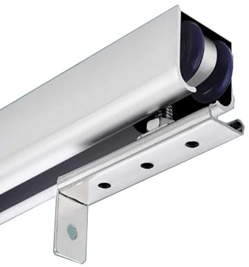 Générique Rail de roulement en Alliage d'aluminium for Portes coulissantes d'armoires et de placards(160cm/63in)