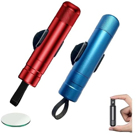 2 x Safe Pro X Car Emergency Hammer & Car Windscreen Breaker with Belt Cutter, Universal Suitable for All Vehicles, Car Window Shatter, Car Windscreen Breaker & Safepro X Emergency Tool (A)