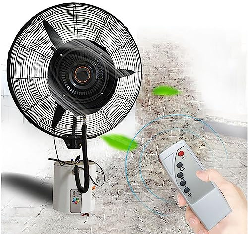 Aioneer Ventilatore Nebulizzatore da Parete con Telecomando, 3 velocità E Oscillazione di 120° per Raffreddamento Commerciale Esterno-FS 65
