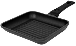 Aeternum, Gli Speciali Black Pearl+, Mini Grill, Diametro 14x14 cm, Non adatto all'Induzione, Alluminio, Nero
