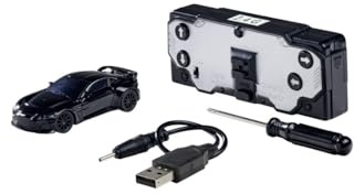 Carson 1:60 Nano Racer Aston Martin V12 Vantage schwarz - Ferngesteuertes Auto, RC Fahrzeug, Spielzeug für Kinder, Remote Controled, RC Car, 2,4 GHz Fernbedienung