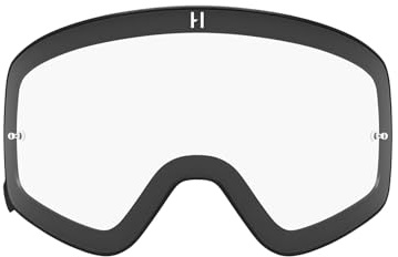 Havoc Racing Infinity Verres à double volet – Verres de rechange magnétiques interchangeables pour lunettes Havoc – Anti-buée, anti-UV, anti-rayures pour ski, snowboard, VTT et UTV (transparent)