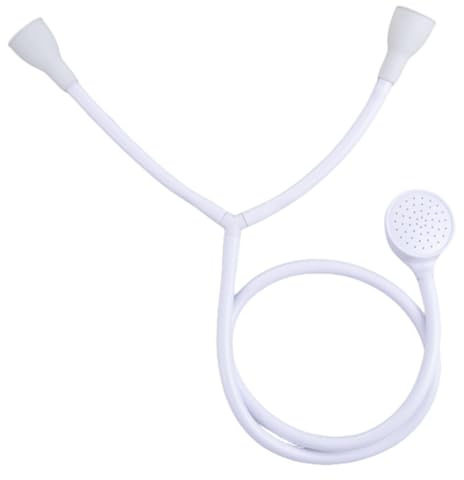 Double Tap Shower Attachment with 2 Clamps, Fits 3/4 Bath & 1/2 Basin Taps, Round & Oval Compatible, 2M Push-On Hose for Hair Washing, Pet Bathing, Baby Care & Household Cleaning