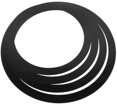 Schlagzeug Dämpfungsringe, 4 Stück für Snare Drum und Practice Pad | PET Folie, Glatte Kanten und Flache Form, Leise Übung Zuhause, für Lehrer und Anfänger