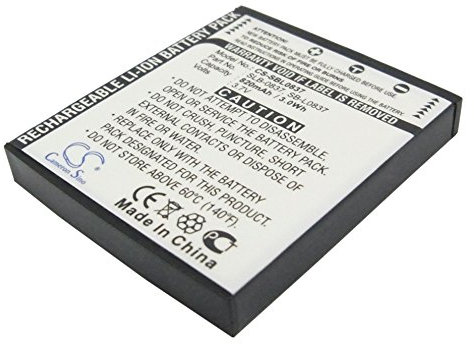Battery for Samsung Digimax NV10, 3.7V, 820mAh, Li-ion