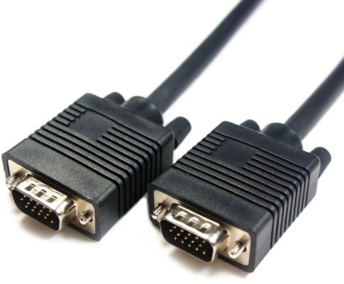 Loops 10m VGA/SVGA Male to Plug Cable - Laptop Computer Monitor/TV Video PC Lead 15 Pin