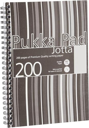 Pukka Pads JP021(5) A5 Polyprop Jotta 200 Page Black Stripe PK3