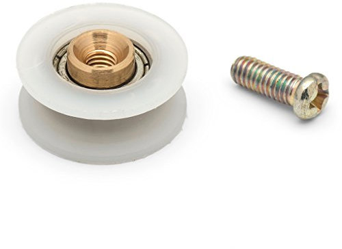 4 x Shower Door Rollers/Runners/Wheels V Grooved Replacements 20mm Wheel Diameter K024